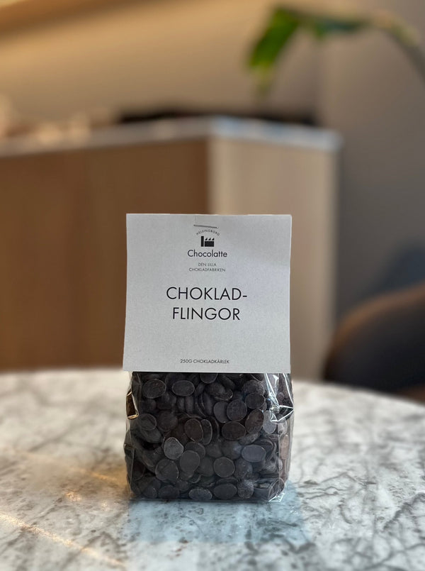 Mörka chokladflingor - Chocolatte Helsingborg