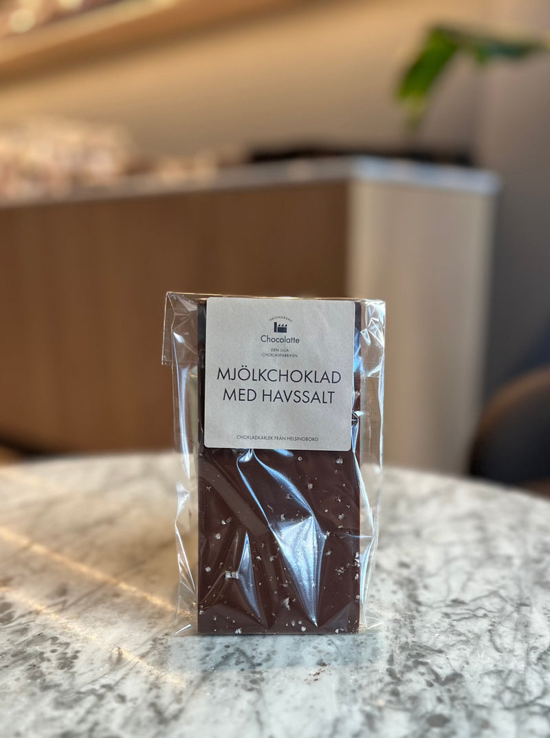 Mjölkchokladkaka med havssalt - Chocolatte Helsingborg