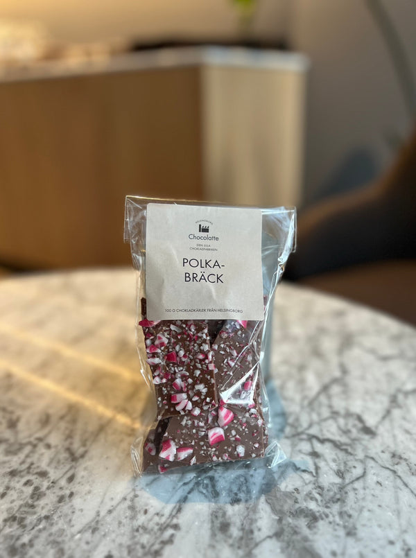 Polkabräck mjölkchoklad - Chocolatte Helsingborg