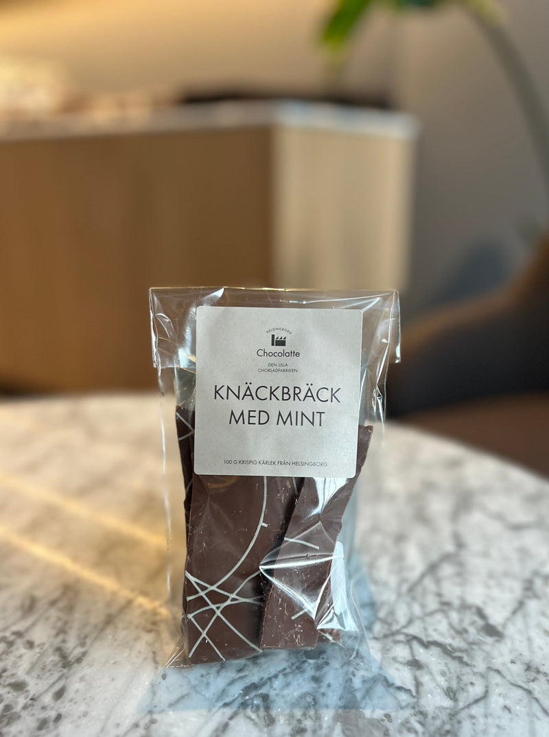 Knäckbräck med mint - Chocolatte Helsingborg