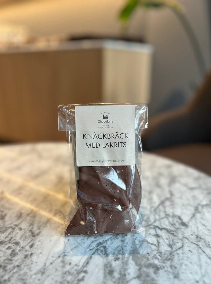 Knäckbräck med lakrits - Chocolatte Helsingborg