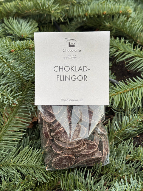 Mörka chokladflingor